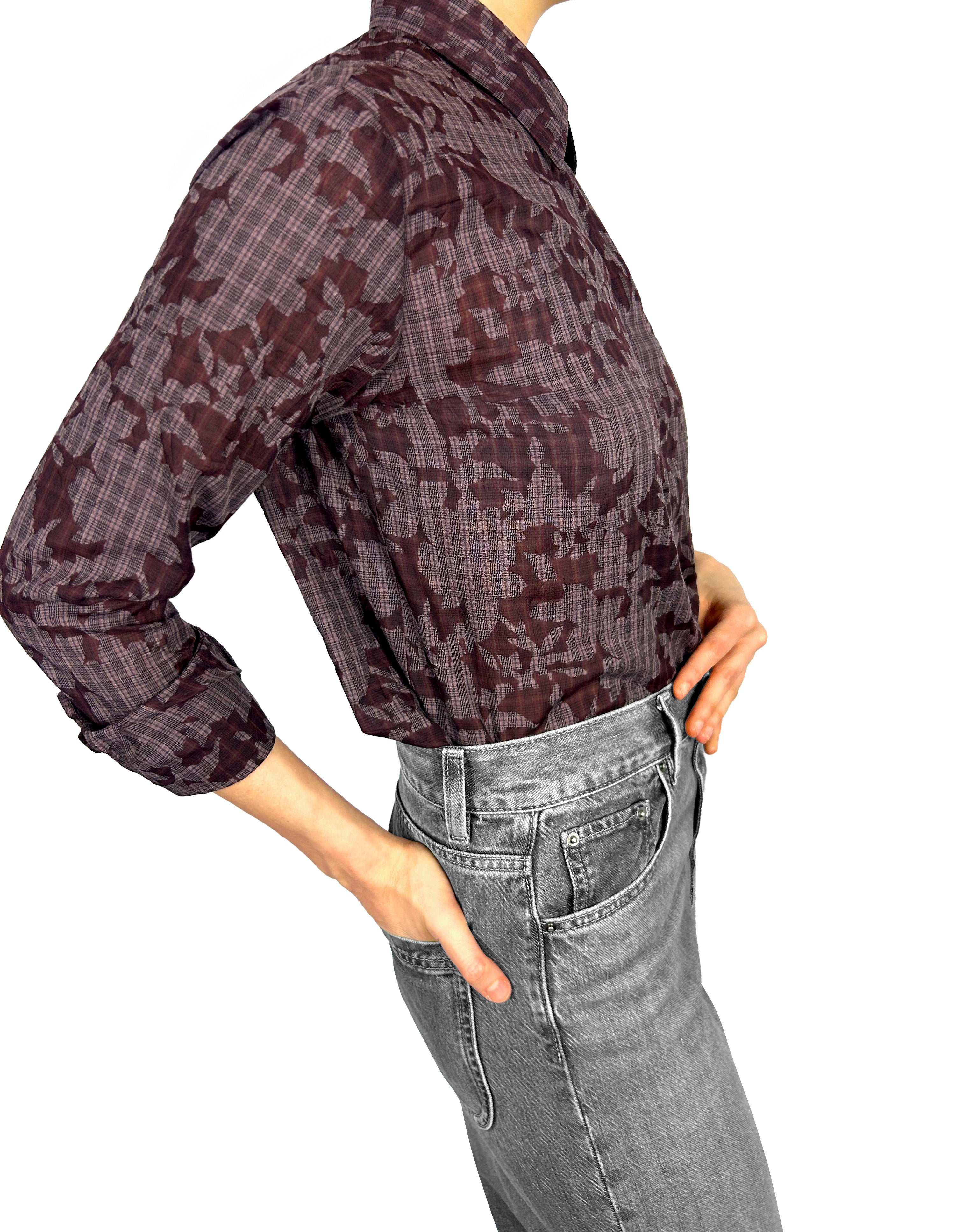 The Eggplant Checked Shirt