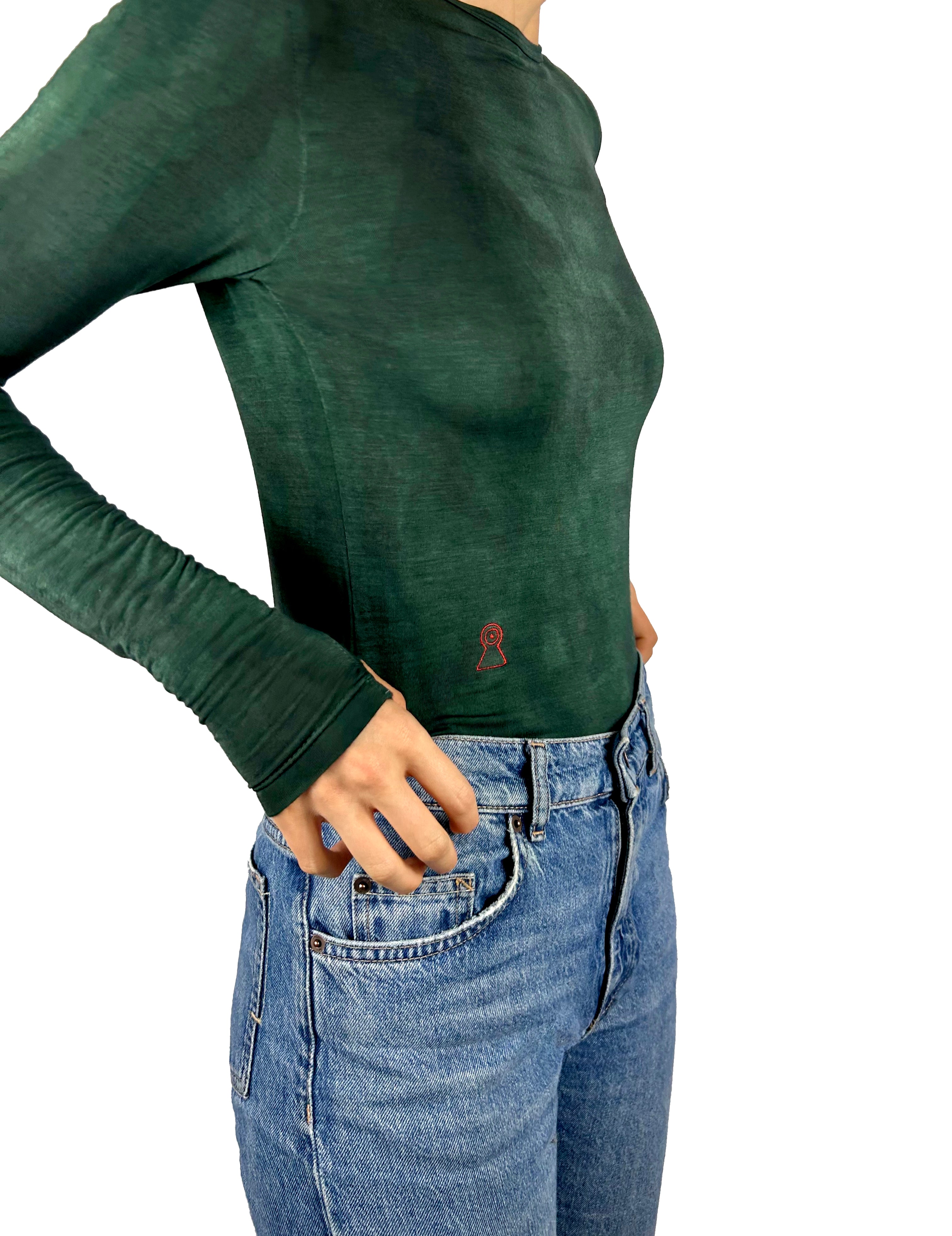 The Glove top (Dusky Green)