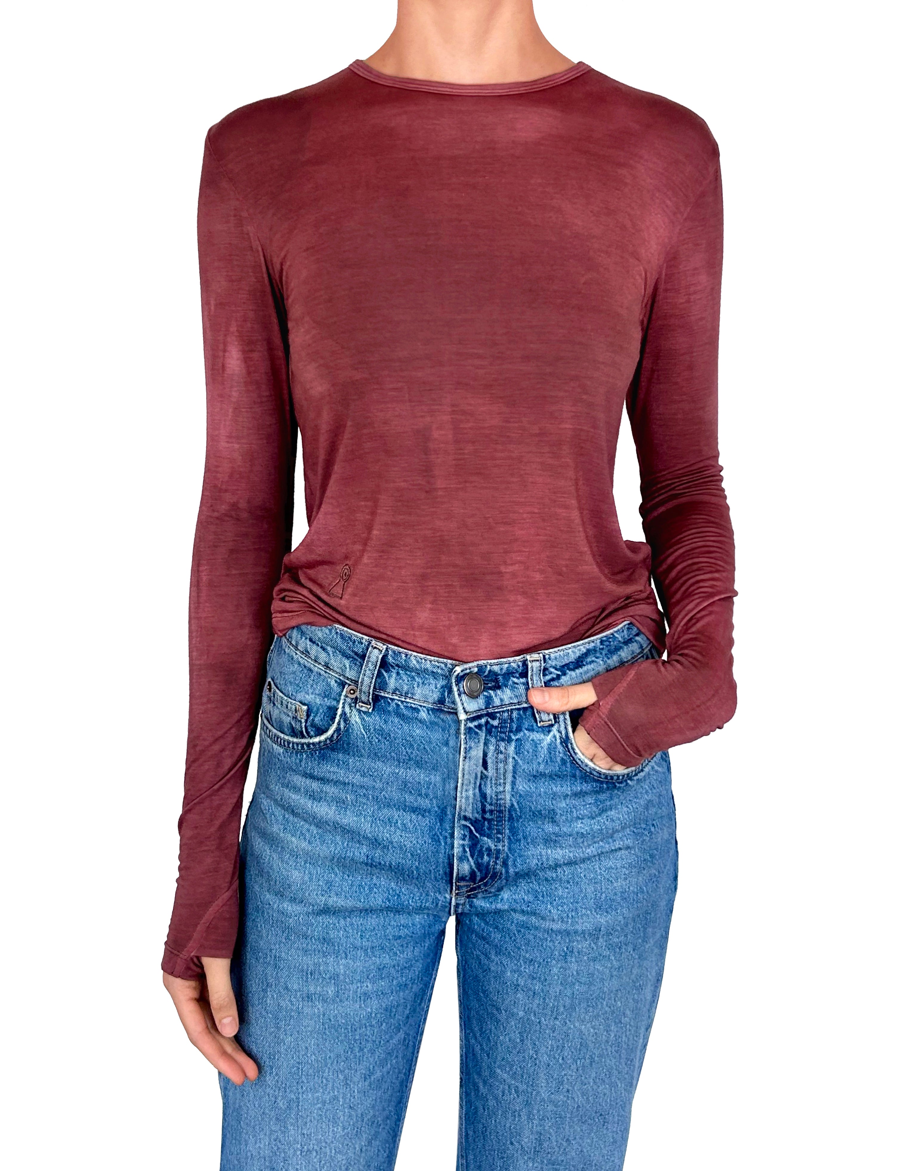 The Glove top (Pomegranate)