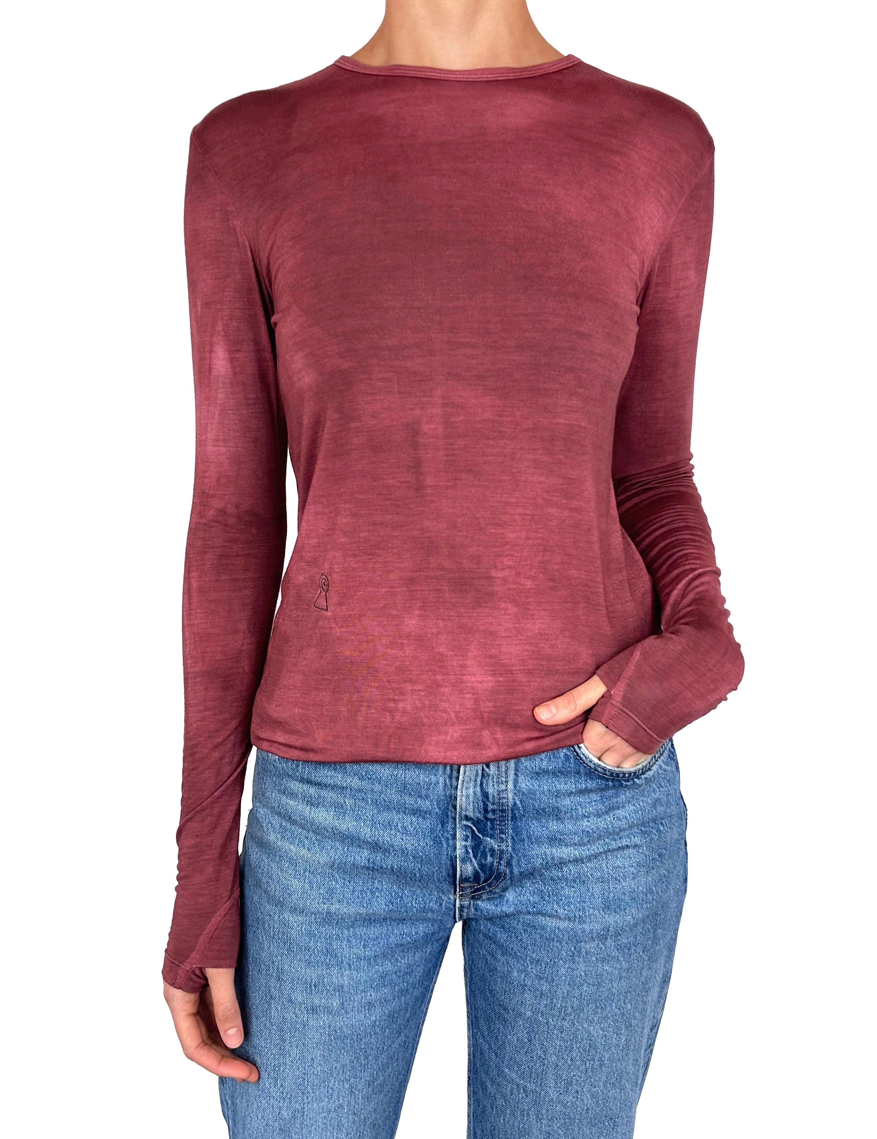The Glove top (Pomegranate)