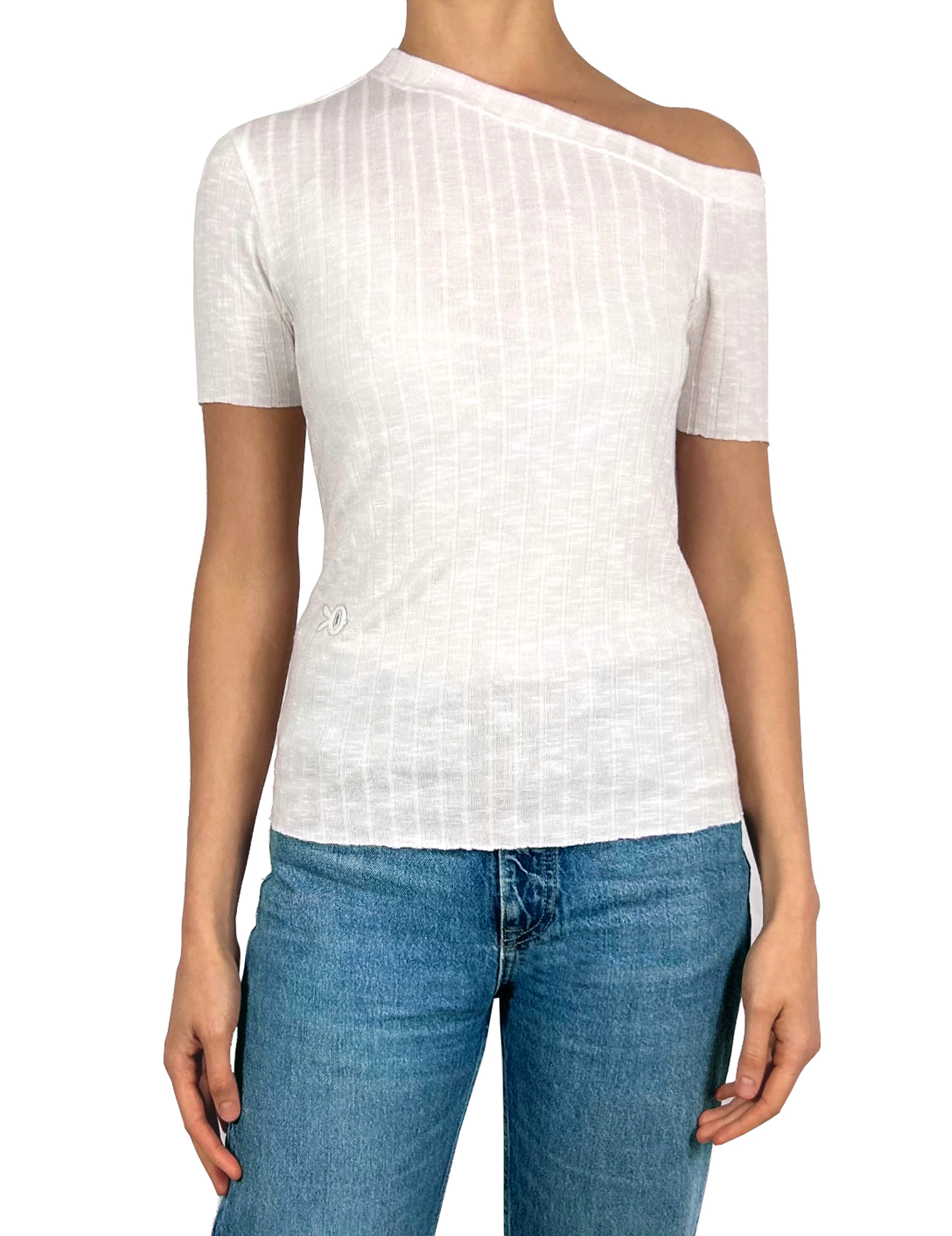 The Jiji ribbed Top (Ivory)