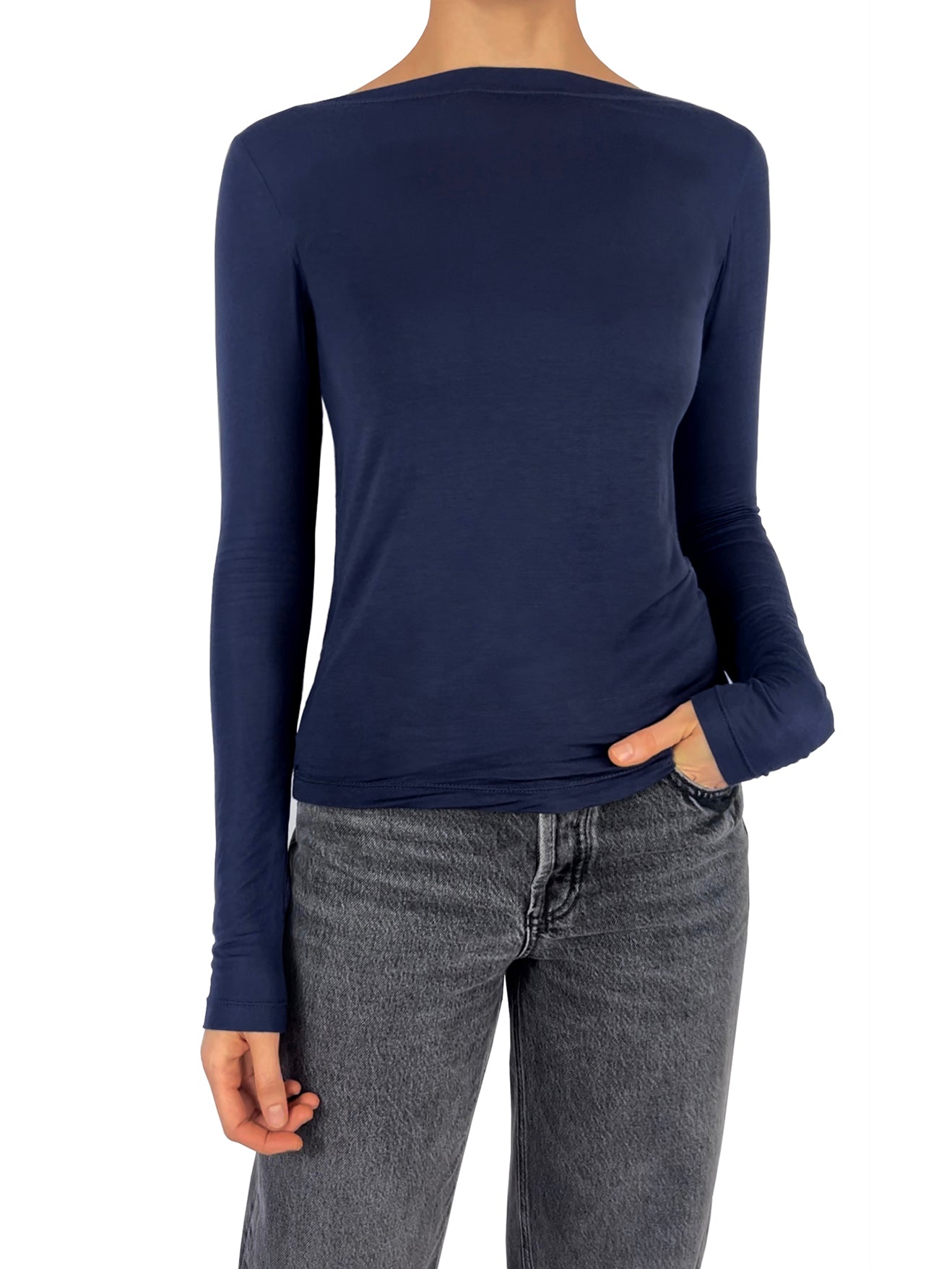The Lima Top (Classic Navy)