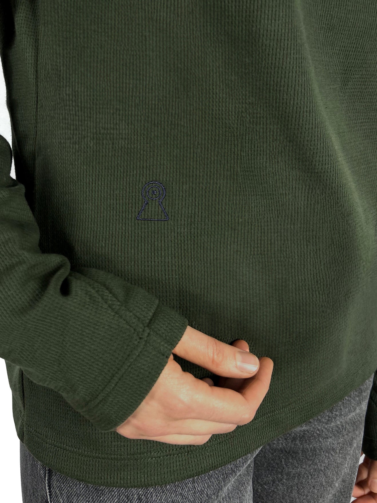 The Waffle knit long sleeve T-shirt
