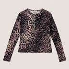 Leopard Tulle Blouse
