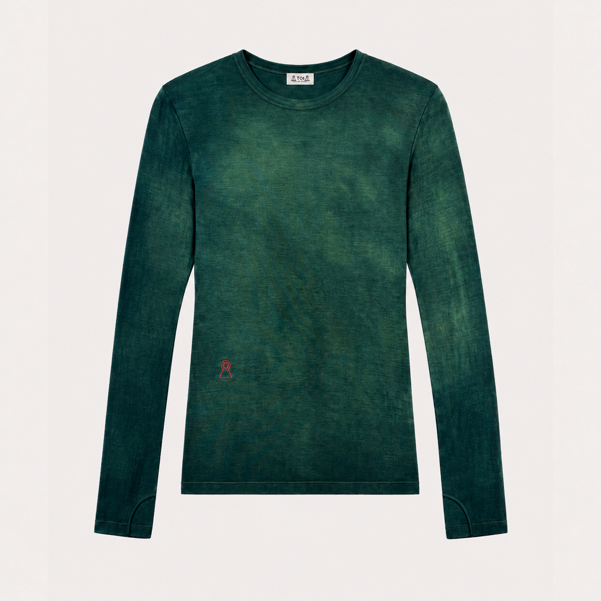 Camiseta en viscosa con guante (Dusky Green)