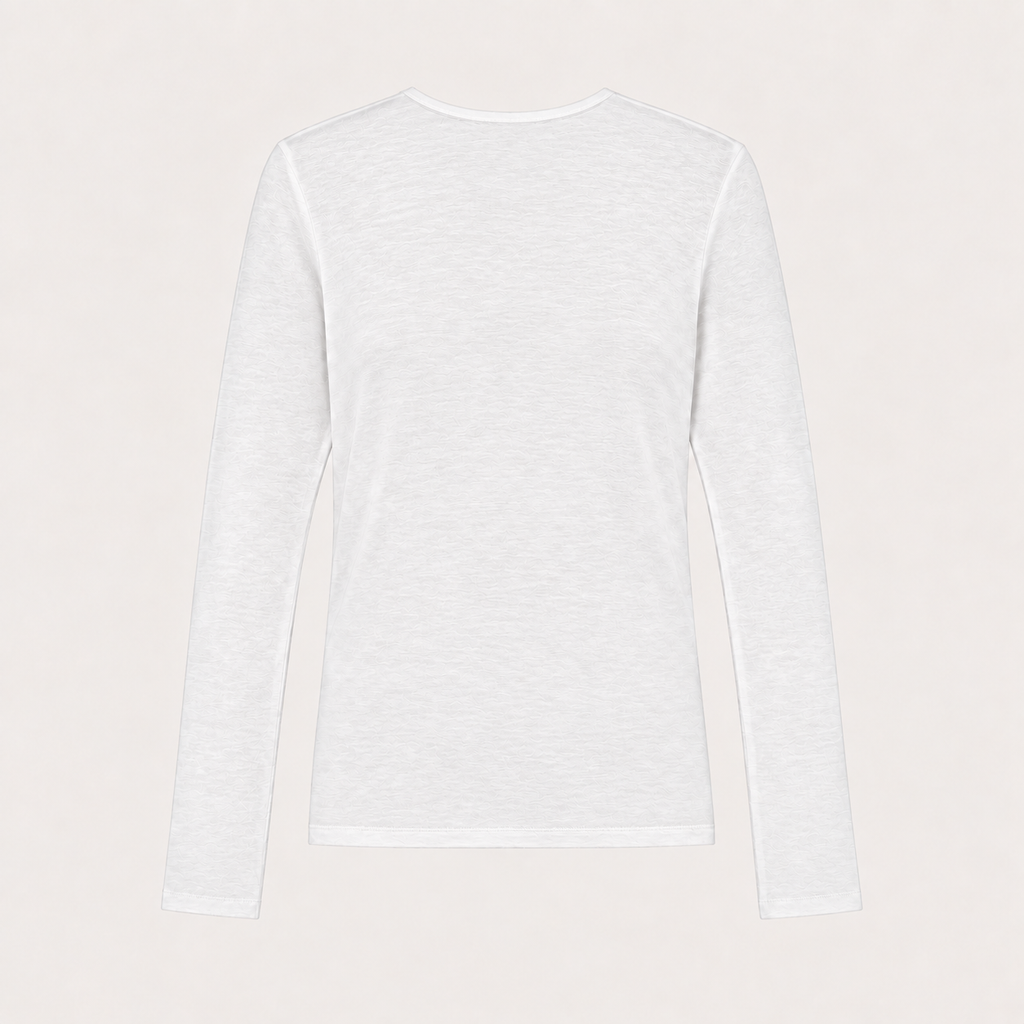 Camiseta de punto en viscosa (Blanco)