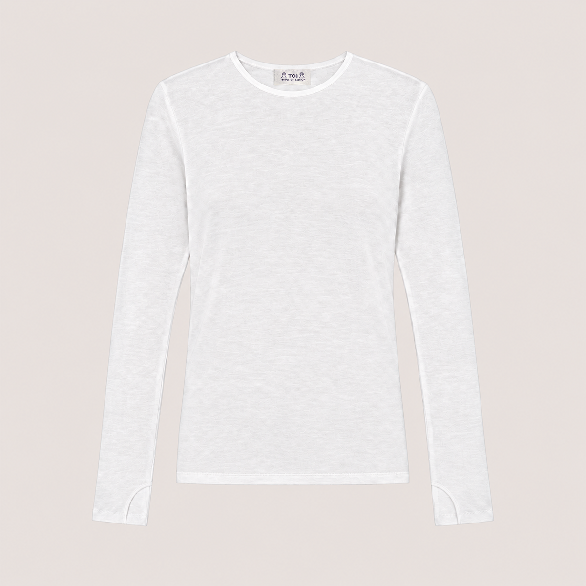 Camiseta de punto en viscosa (Blanco)
