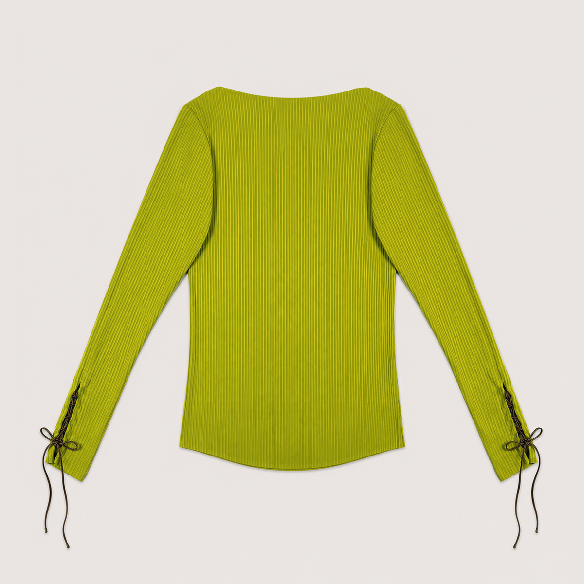 Lace-up Ribbed Top