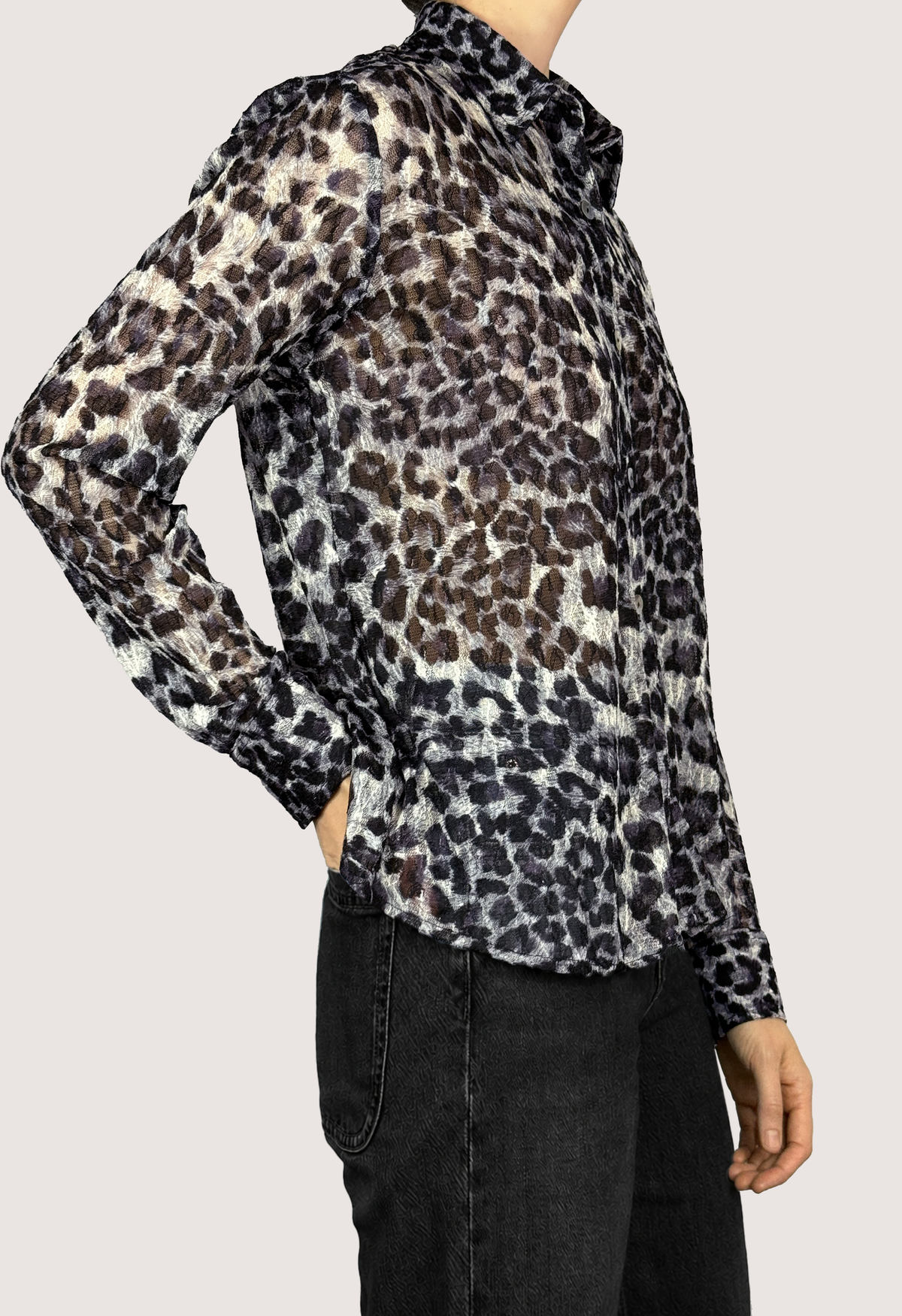 Leopard Tulle Shirt