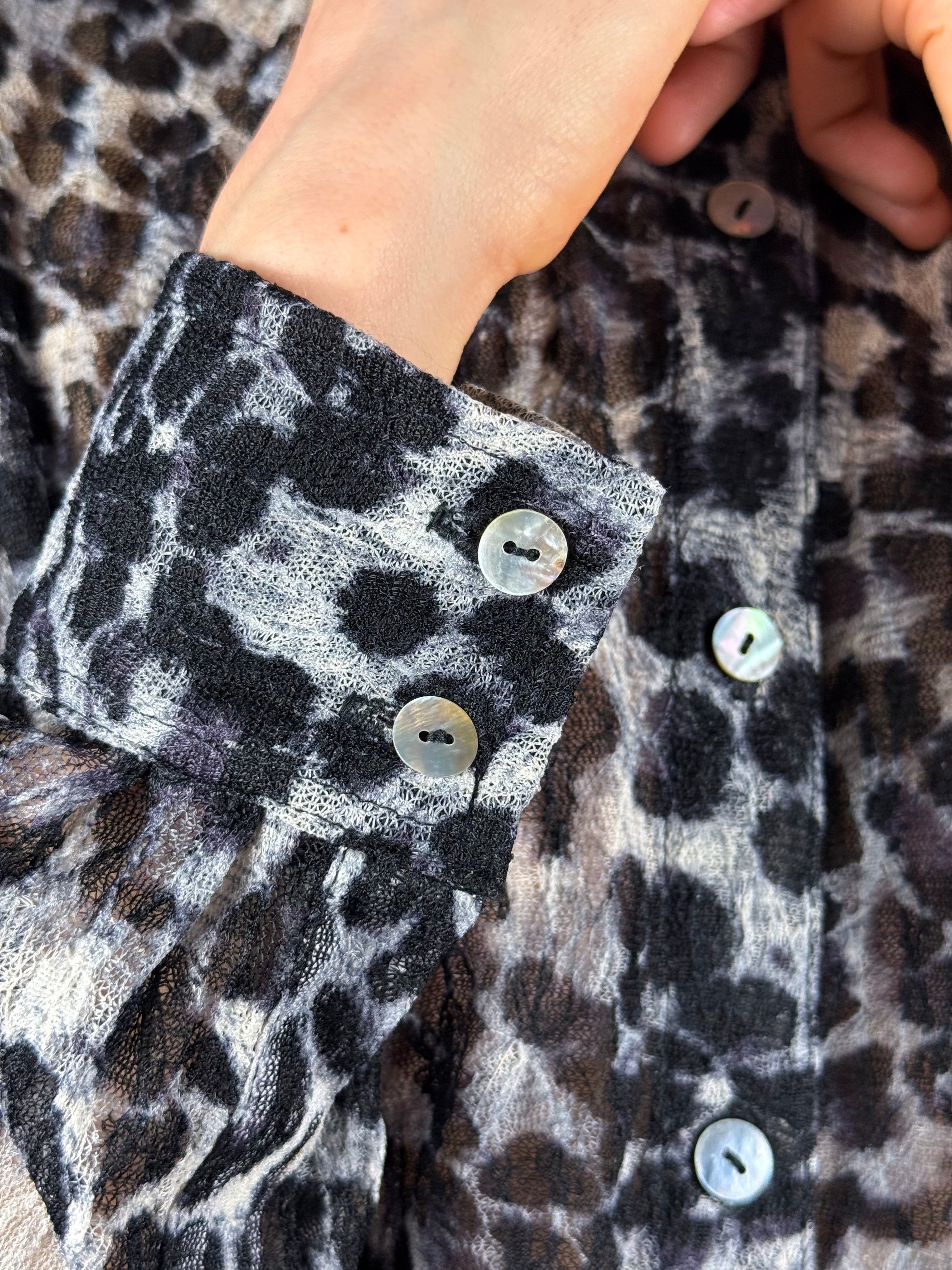 Leopard Tulle Shirt