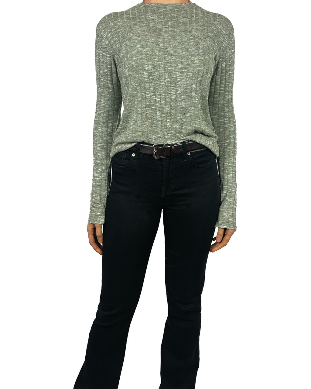 The Classic Ribbed Top (Sage)