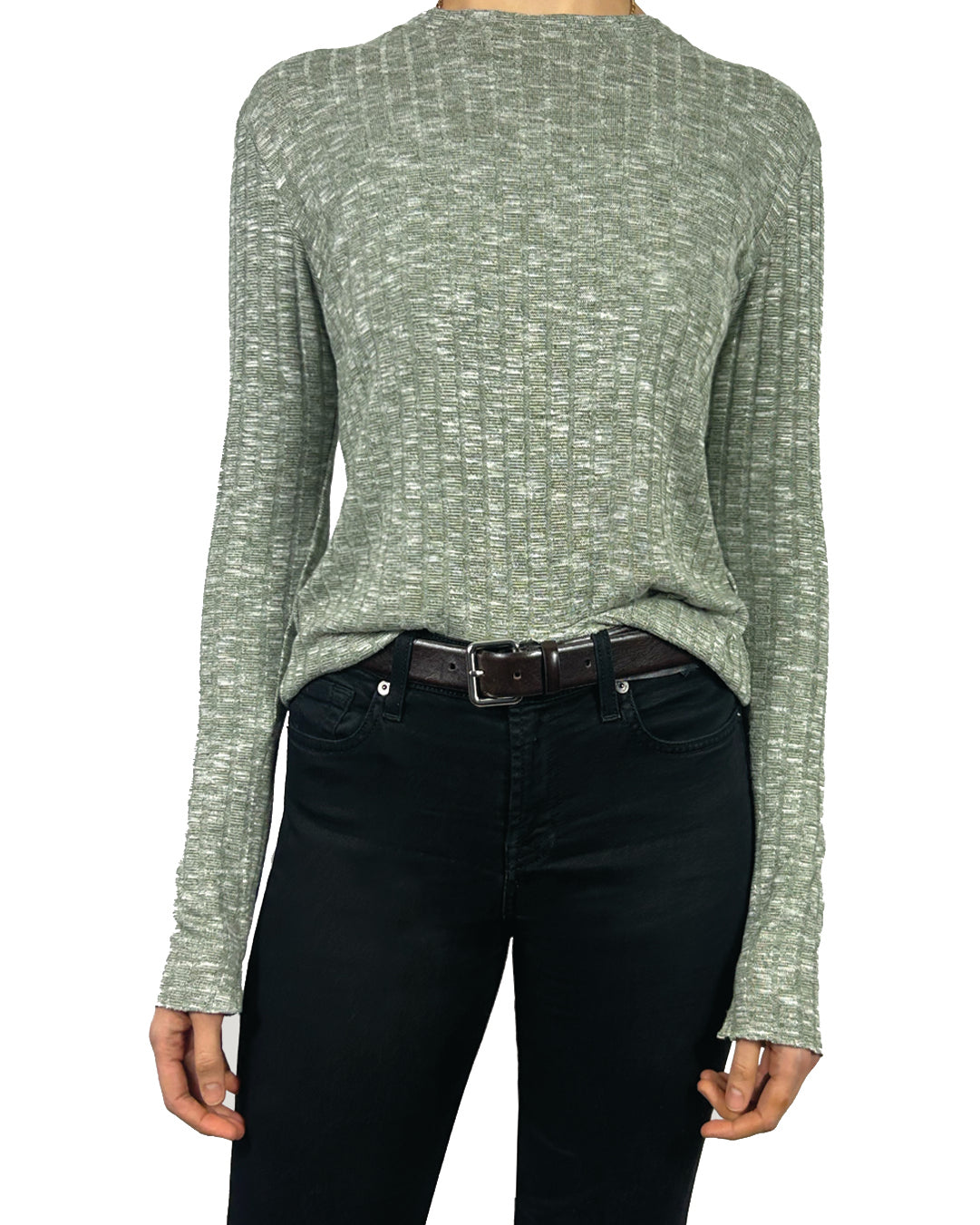The Classic Ribbed Top (Sage)