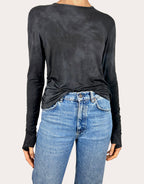 Camiseta en viscosa con guante (Charcoal)