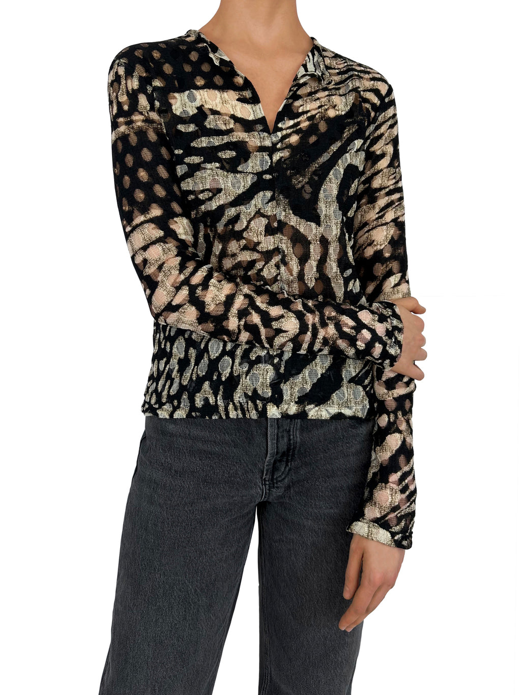 The Marble Tulle Top
