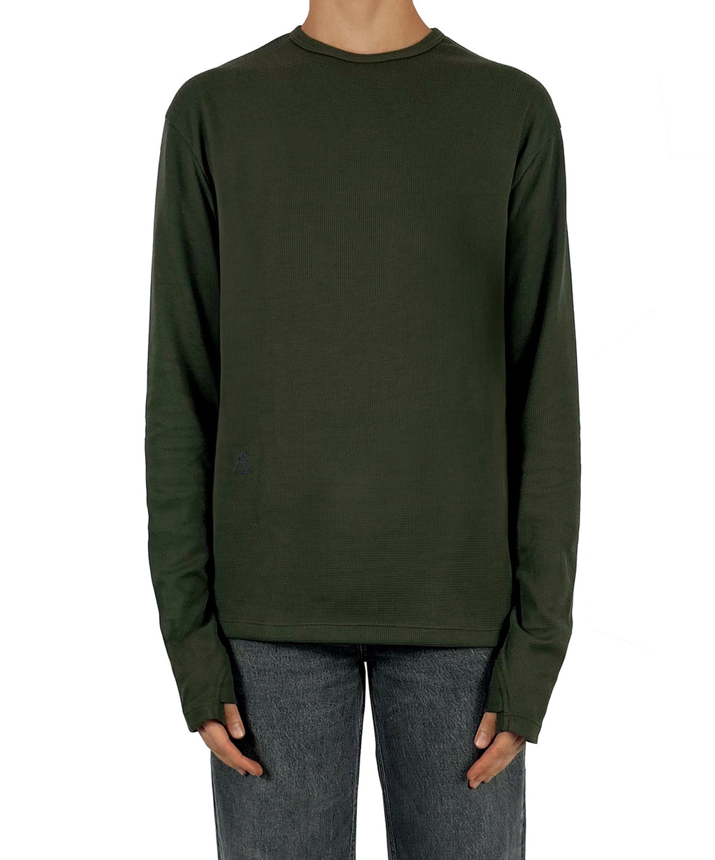 The Waffle knit long sleeve T-shirt