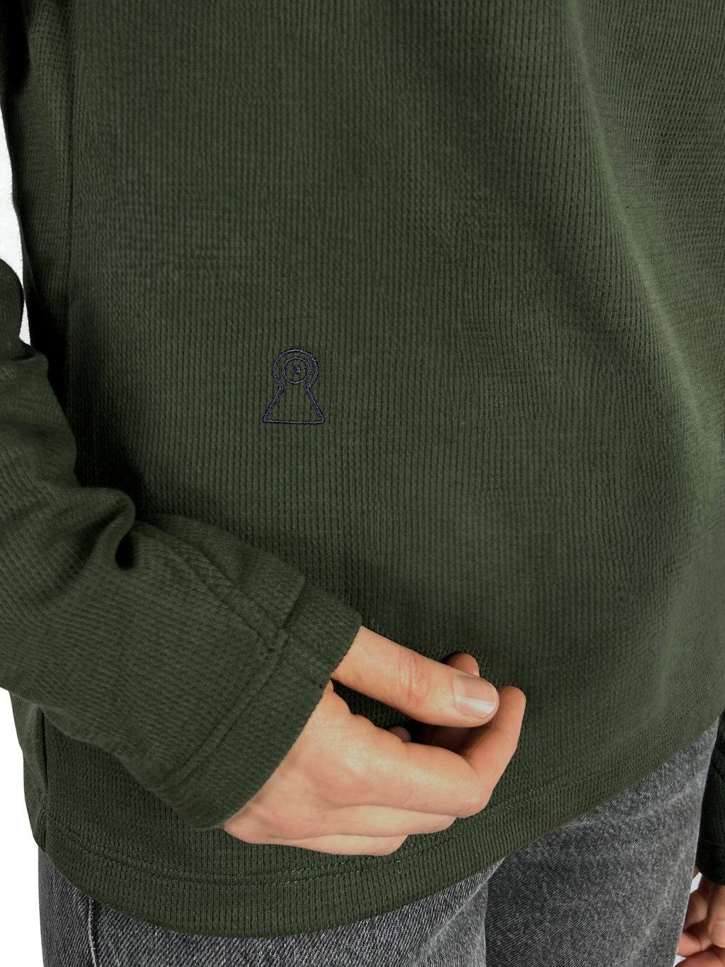 The Waffle knit long sleeve T-shirt