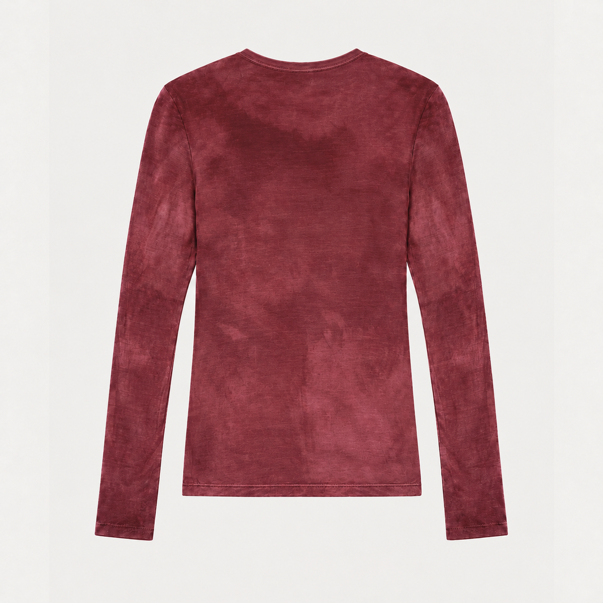 Camiseta en viscosa con guante (vintage burgundy)