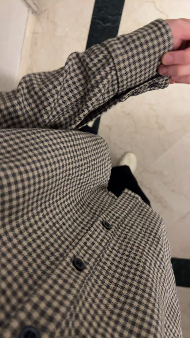 Camisa en jacquard de algodón