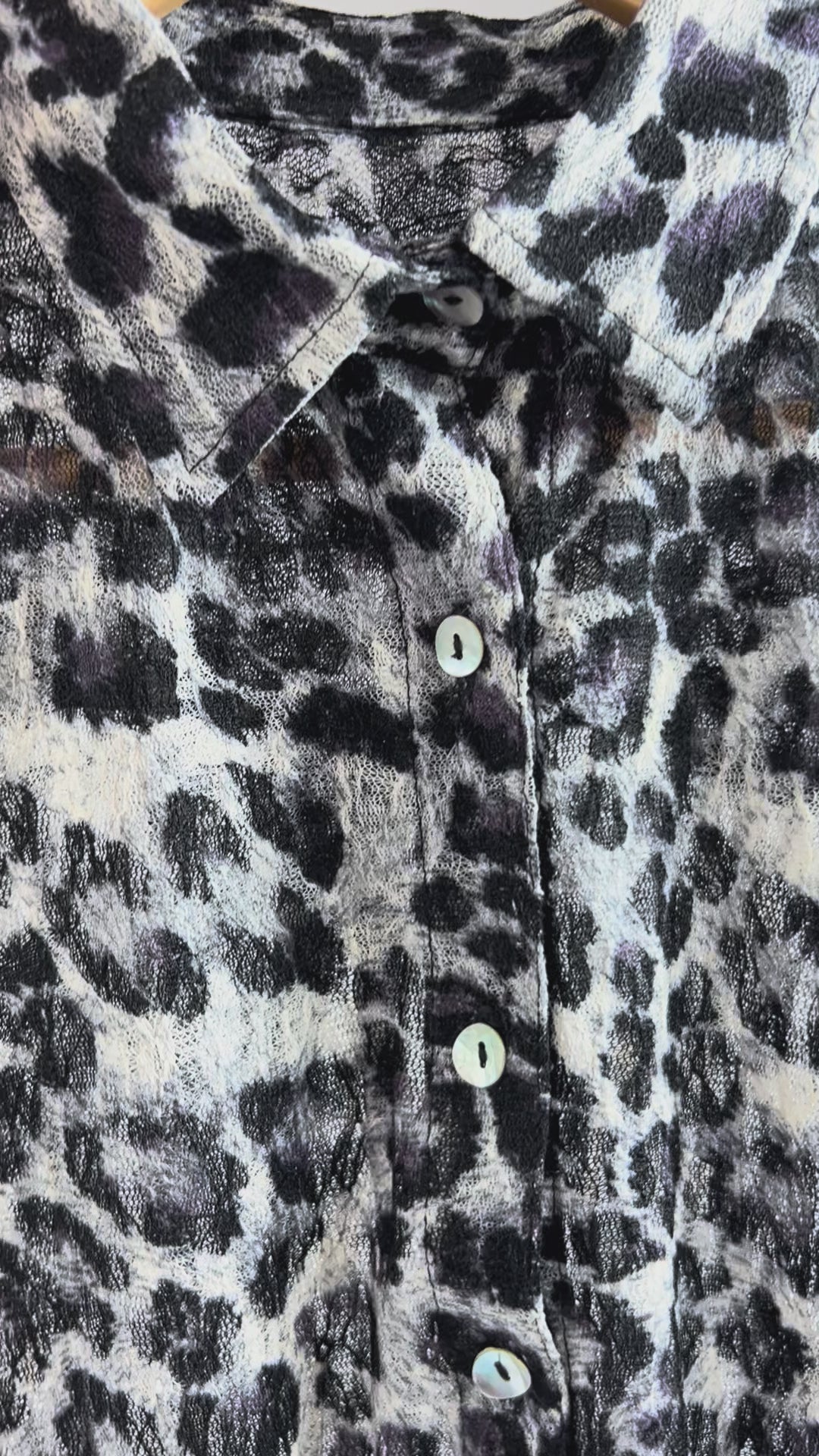 Leopard Tulle Shirt